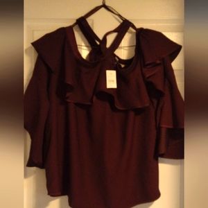 NWT Loft women's M off the shoulder blouse.